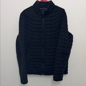 Ben Sherman Black Quilted Lightweight Puffer Zip Jacket Size M